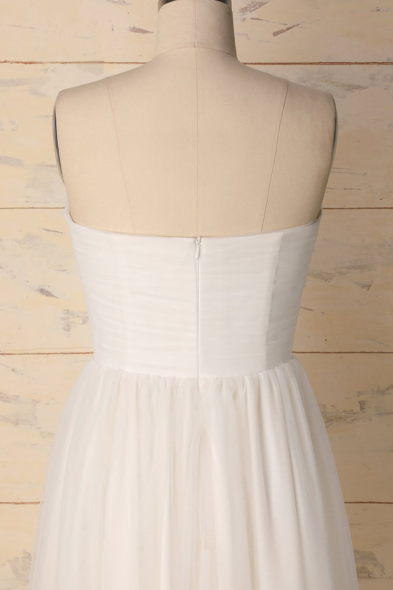 Carica l&#39;immagine nel visualizzatore di Gallery, White Sweetheart Dress - ZAPAKA